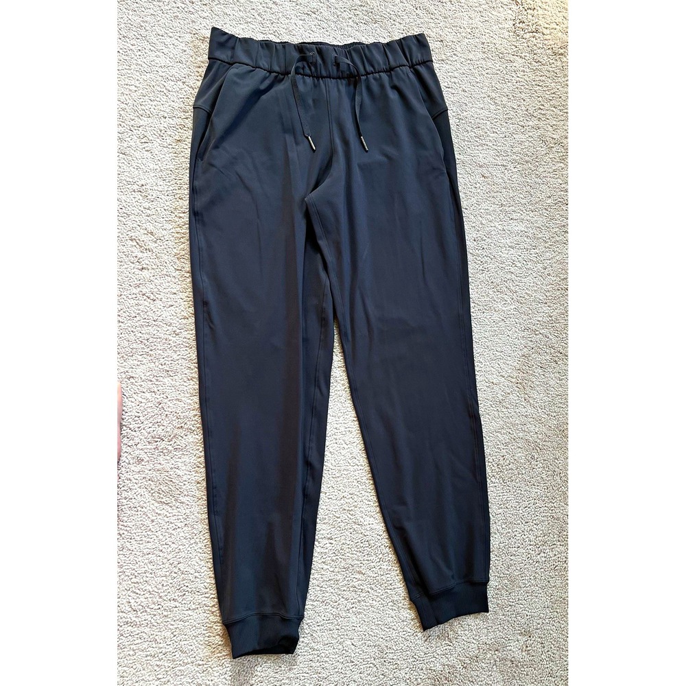 Lululemon Womens Size 4 Black Jogger Drawstring Elastic Waist Stretch W5CPJS